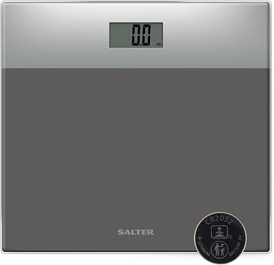 Salter Digital Bathroom Scale Easy Read LCD 180 kg Silver Grey
