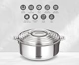 MILTON Galaxia 2500 Insulated Stainless Steel Casserole 2500 ml Silver view 5