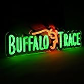 WonderfulLife Buffalo Neon Sign for Bourbon Whiskey in Bar Pub man Cave or Party,Bright Led Light Suitable for Garage Decor or Business Display,5V USB Powered Easy Hanging.