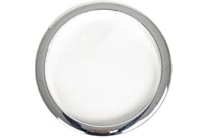 Emiif Bass Drum Enhancer Port Insert Hole Protector, Silver, 14.5 cm Inner Diameter, 15.2 cm Outer Diameter, 1 Pack