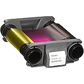 CBGR0100C YMCKO Ribbon Tape Compatible for Evolis Badgy 100 Badgy 200 Printers 100 Images