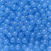 300PCS Glass Beads 6mm Glass Beads for Bracelets Necklaces Jewelry Making DIY Crafts (Blue)