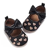 LAFEGEN Baby Girls Mary Jane Flats with Bownot Non