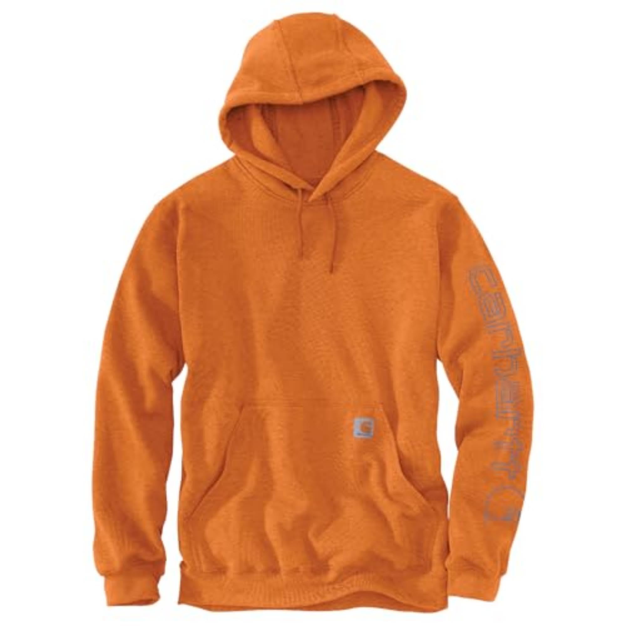 Carhartt Men's Loose Fit Midweight Logo Sleeve Graphic Sweatshirt, Rust Heather, X-Small Image Carhartt Men's Loose Fit Midweight Logo Sleeve Graphic Sweatshirt, Rust Heather, X-Small Image