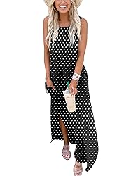 ANRABESS Women Casual Loose Sundress Sleeveless