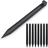 CAIGAIC Landscape Stakes 30 Pack, 10 Inch Garden Landscape Anchoring Stakes for Terrace Board, Landscape Edging Coil, Grass Barrier, Bender Board, Garden Liner