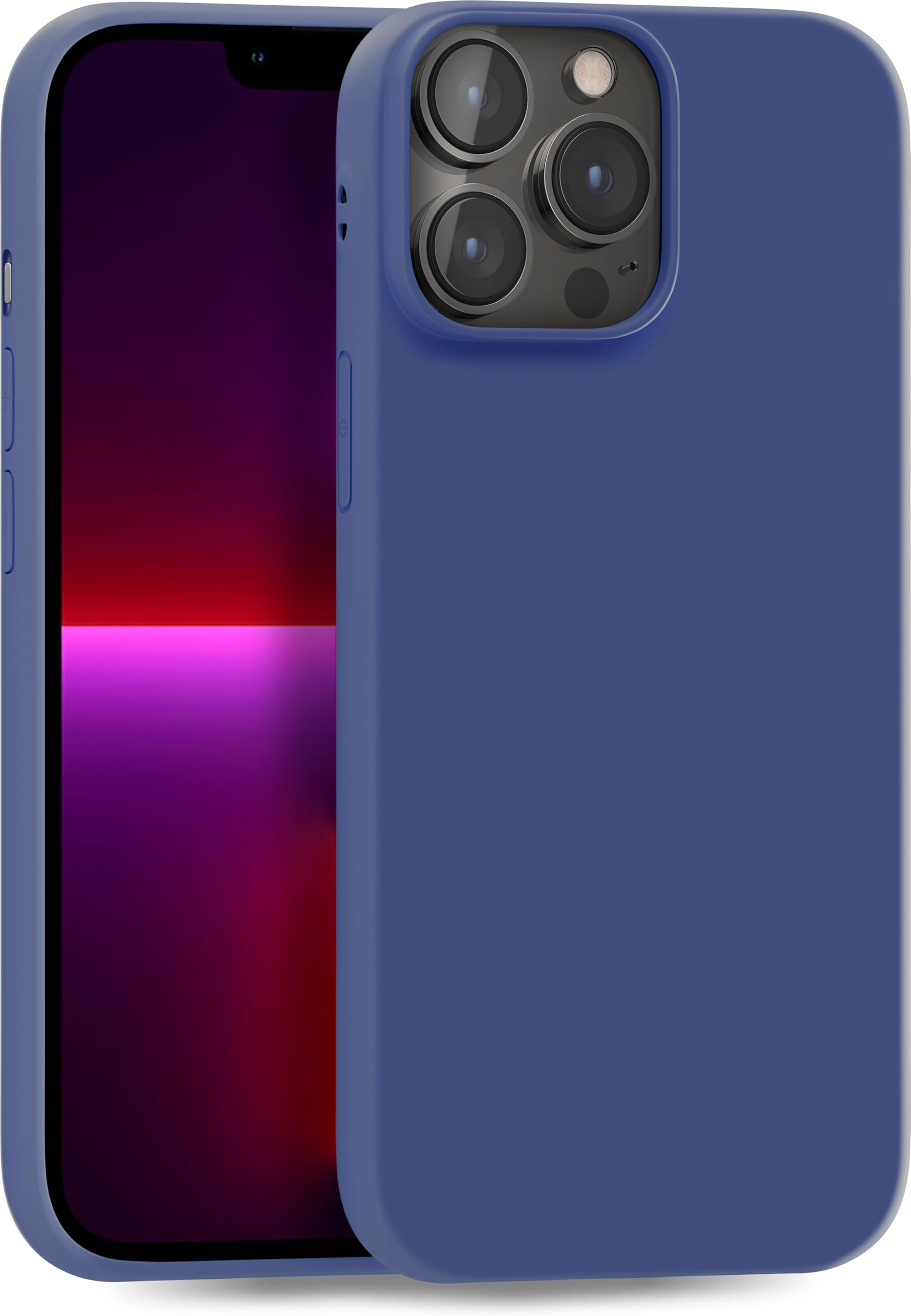 MyGadget TPU Case for iPhone 13 Pro Max - [ Camera Protection & Anti Fingerprint ] - Silicone Cover with Soft Touch & Anti Scratch Shell - Matte Dark Blue — image 1