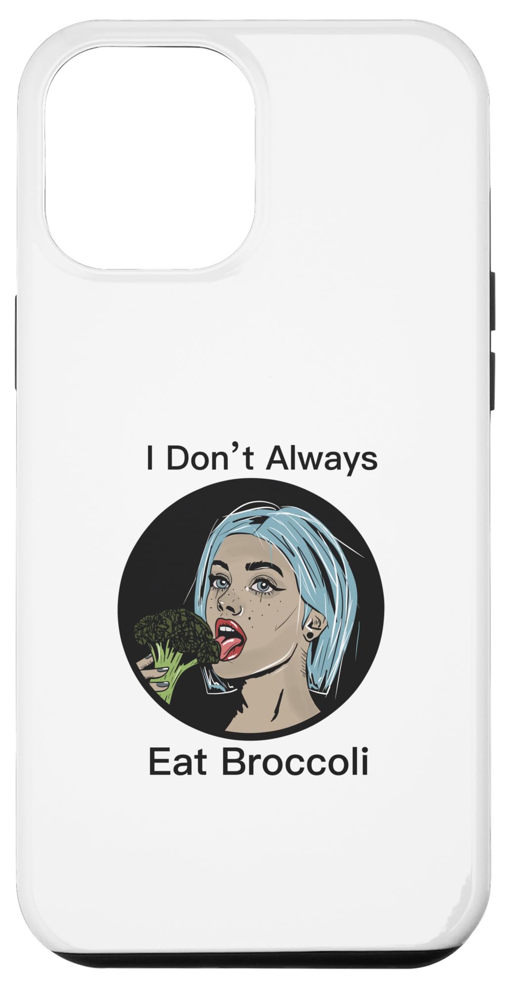 iPhone 15 Plus Sarcastic Broccoli Lover Designs Women Vegetarian Retro Case