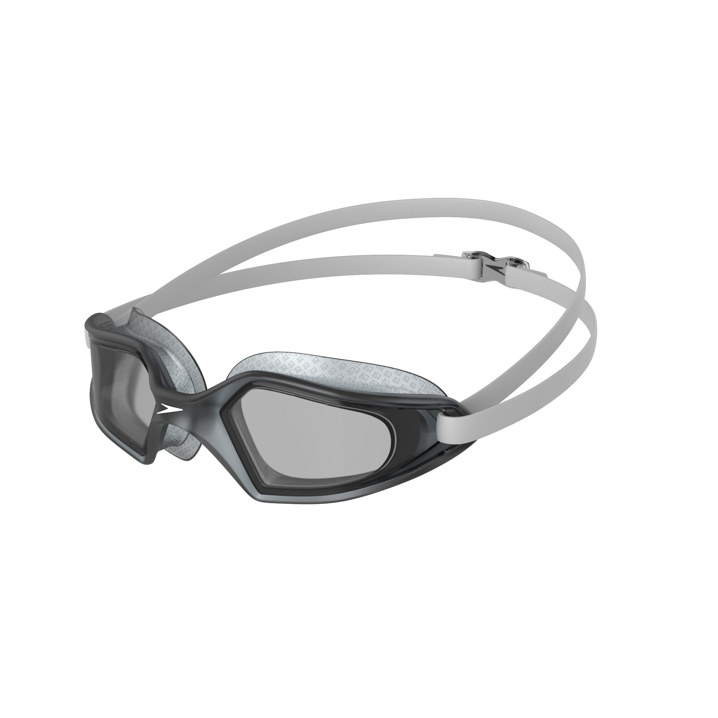 Speedo Unisex-Adult Hydropulse Swimming Goggle | Comfortable Fit | Adjustable Design Goggles, White/Elephant/Light Smoke, One Size