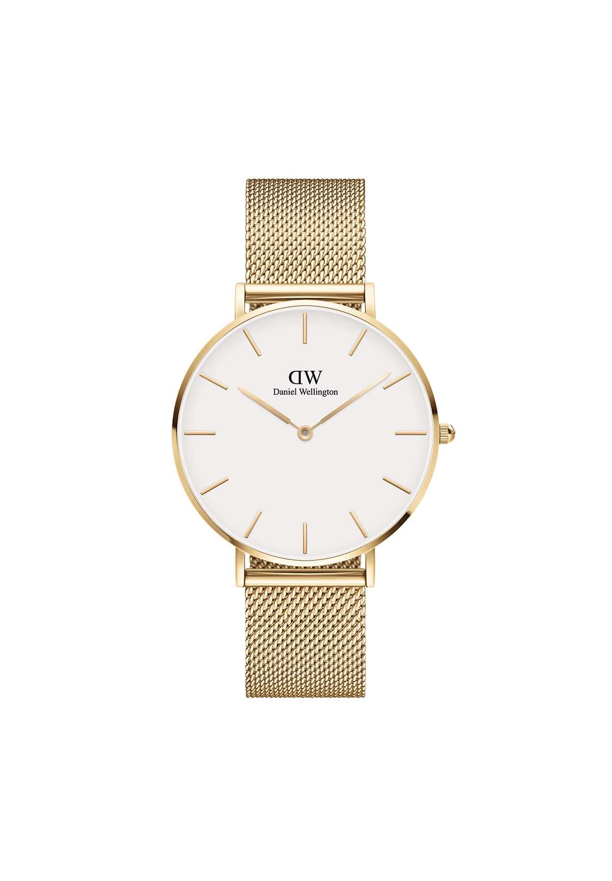 Daniel Wellington Petite Evergold Women’s Watch – Japanese Quartz Movement, Stainless Steel Mesh Strap, Water Resistant, Gold Watch for Women