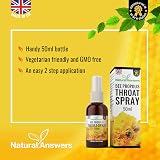 Natural Answers Propolis Throat Spray 50ML - Immune Support & Relief view 4