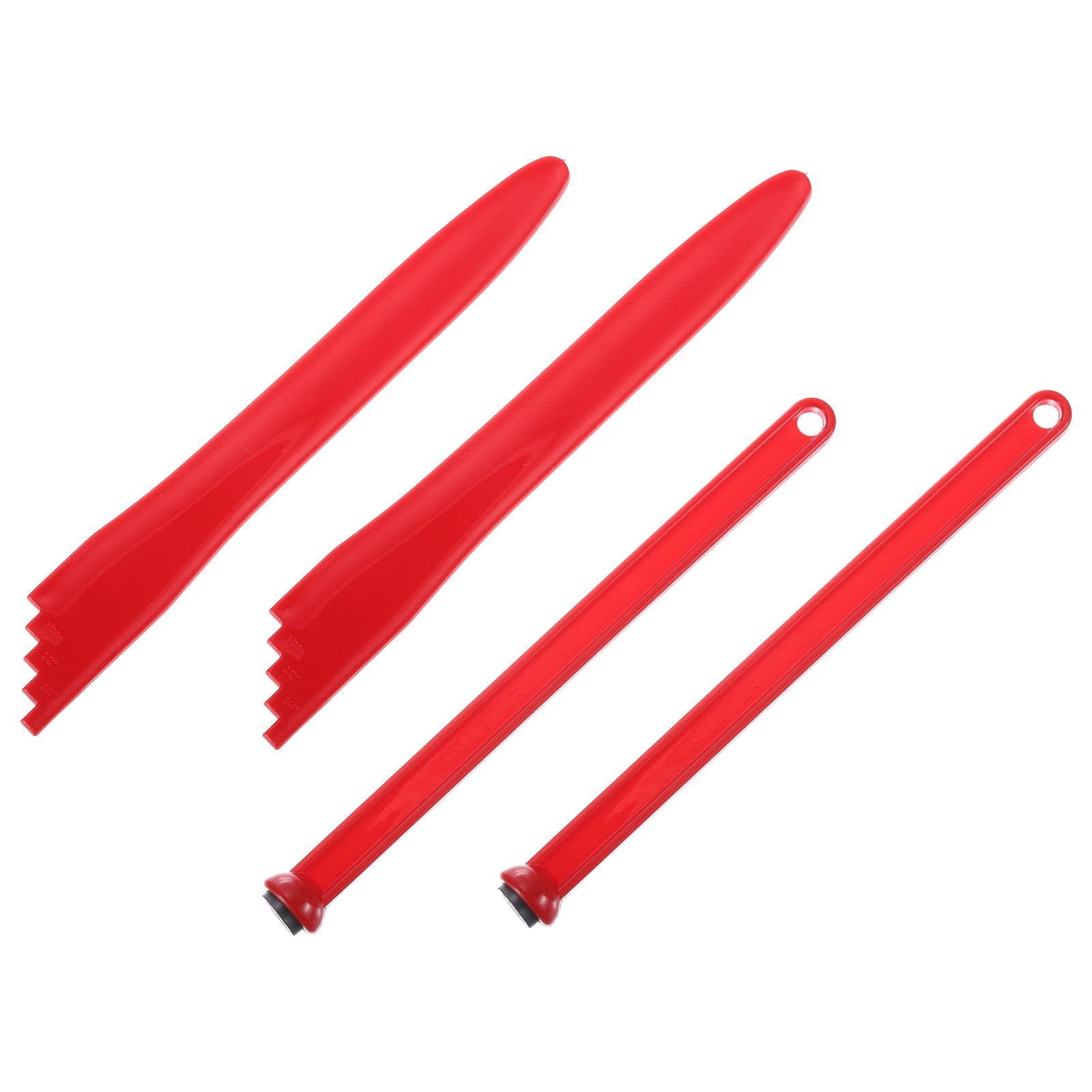 uxcell 4 Pcs Canning Supplies, Canning Rack Kits Included Magnetic Lid Lifter, Canning Bubble Popper Bubble for Ball Jars, Mason Jars, Red