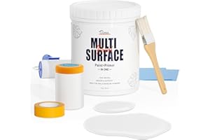 CIONIA All-Purpose Paint Kit, 32 Oz - Furniture and Cabinet Paint for Interior/Exterior - No Sanding, Quick Drying - Water Based Multi Surface Paint for Wood, Walls, Metal, and More - White