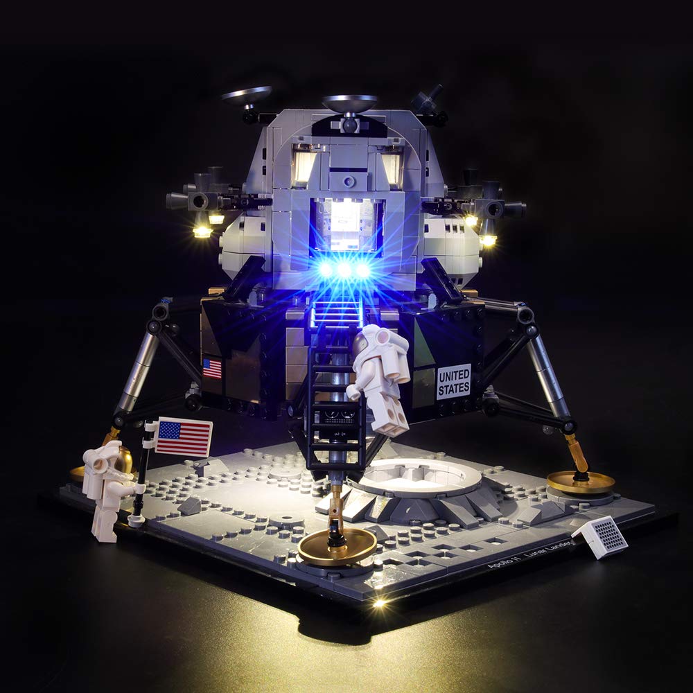 GEAMENT Blocks Light Kit for Creator Expert NASA Apollo 11 Lunar Lander - Compatible with LEGO 10266 Model (Building Set Not Included)