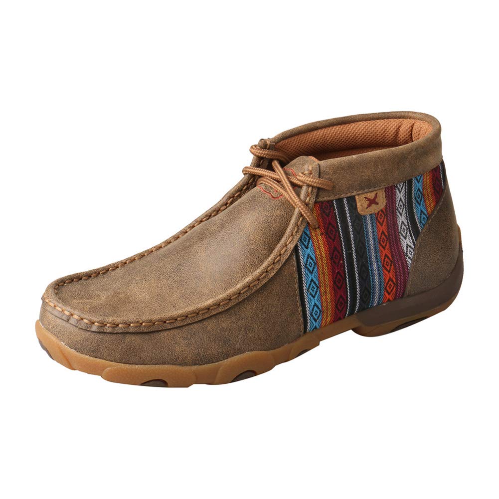 Twisted X Women's Chukka Driving Moc, Moc Toe, Bomber & Multi, 12 M Image