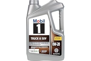 Mobil 1 Truck & SUV Full Synthetic Motor Oil 0W-20, 5 Quart