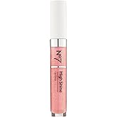 No7 High Shine Lip Gloss - Pink Slip - Moisturizing, High-Shine Lip Gloss with Jojoba Oil for Lips - Hydrating, Longwear Lip Makeup - Non-Sticky Formula (8ml)