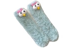 TFTSR Crazy Funny Fuzzy Silly Socks for Kids Women,Girls Fluffy Slipper Novelty Fun Socks,Boy Men Cute Cozy Soft Animal Socks