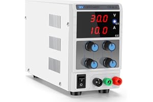 DC Power Supply Variable,30V 10A Bench Power Supply Electroforming,Adjustable Regulated Power with 3 Digit Display for Laboratory,Test Faulty Motor,Mobile Phone Repair,DIY,SKY TOPPOWER STP3010