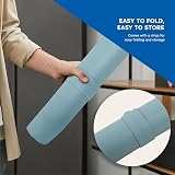 Desiretech Reversible Office Desk Mat Large 43 x 89 cm Light Blue/Silver view 6