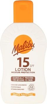 Malibu Sun SPF 15 Moisturising Body Sun Lotion 200ml Water Resistant