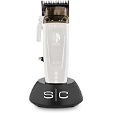 STYLECRAFT Saber 2 Professional Cordless Brushless Motor Hair Clipper | Full metal body, EON brushless motor, Up to 7200 RPM, DLC Echo blade, Taper brackets, Zero-gap, USB-C, Up to 2.5-hr runtime