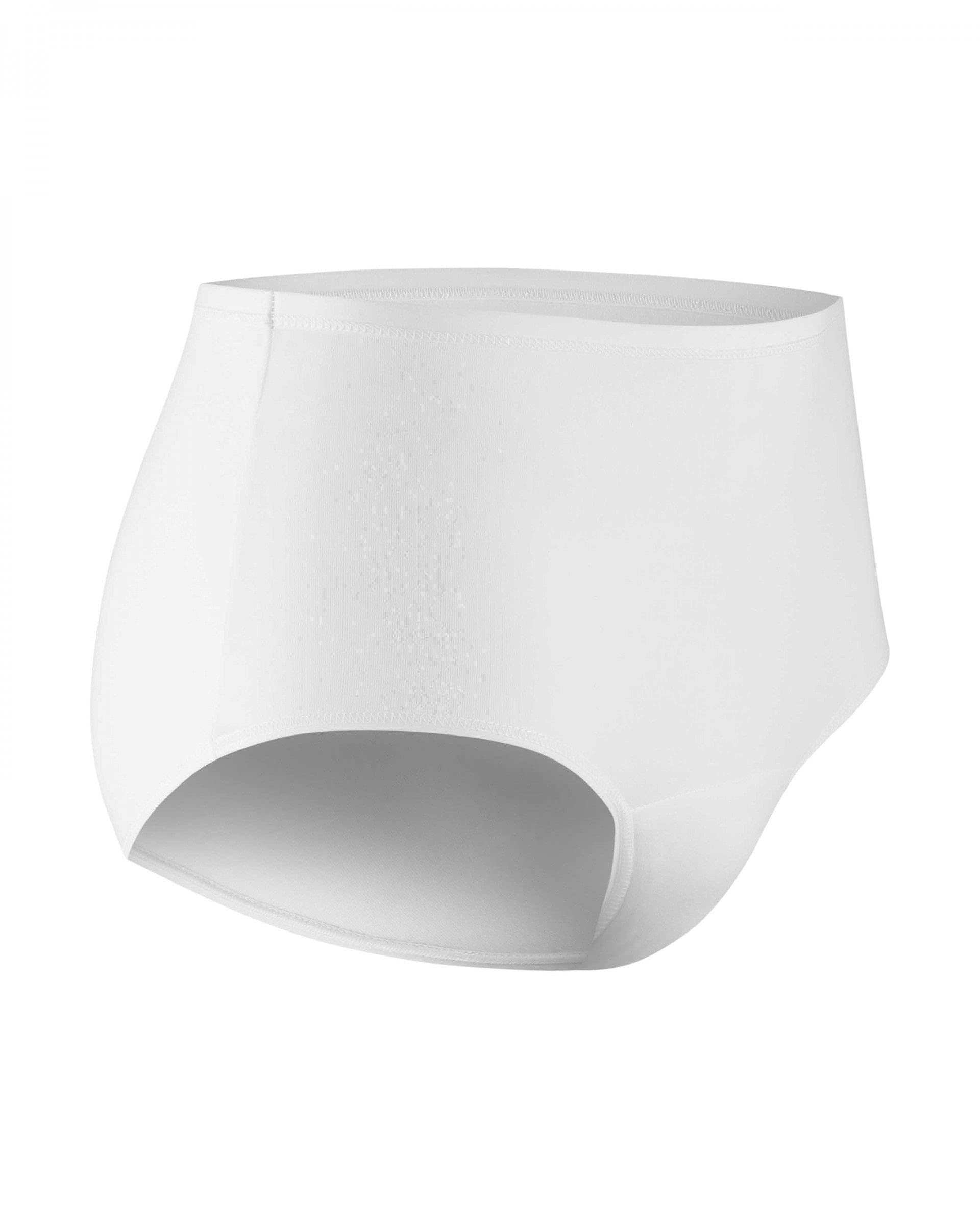 PROTECHDRY Washable Urinary Incontinence Cotton Underwear for Women Maxi Pant with Front Absorbent Area (White, XXL)