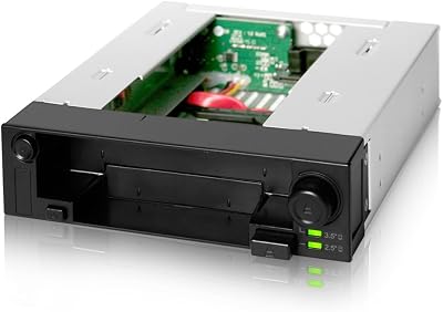 Icy Dock MB971SP-B 5.25" Hot Swap Drive Caddy 2.5" 3.5" SATA HDD SSD