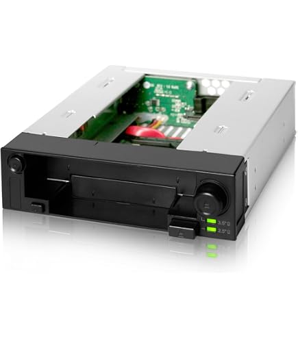 Baie Mobile ICY DOCK Pour Disque Dur 3,5" Ou 2,5" - Rack Amovible Hot-swap En Baie 5,25" - 10