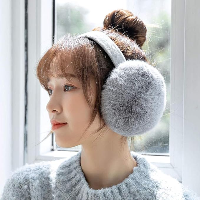 Femmes Hiver Mignon Cache-Oreilles Dames Cache-Oreilles Chaud Cache-Oreilles Bandeau Casque Vélo