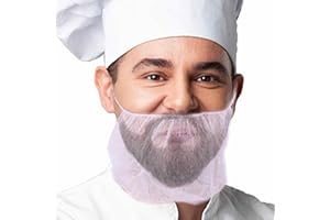 Beard Protector - Breathable Honeycomb Mesh Beard Guard - Lightweight Beard Guard for Food Service, Providing Safe and Clean 