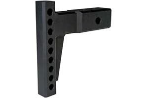 BulletProof Hitches - 3" Weight Distribution Shank Rated to 22,000 lbs - Weight Distribution Hitch Shank for 3" Receiver - Corrosion-Resistant, Black Powder Coat