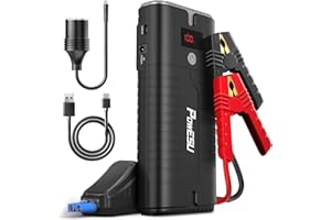 POWESU Jump Starters 2000A 18000mah (Up to 8.0L Gas or 7.5L Diesel Engine) 12V Auto Car Portable Battery Booster Jumper Cable Power Box Pack