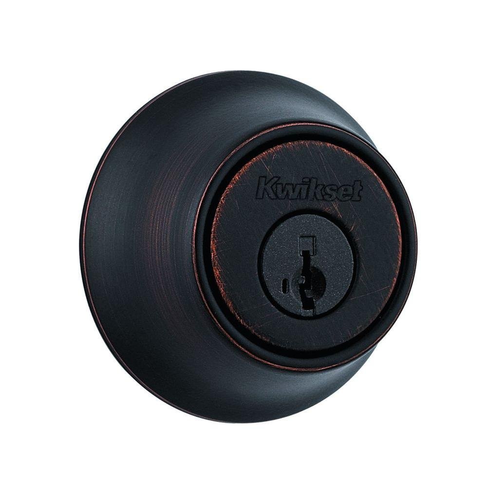 Kwikset 660 Single Cylinder Deadbolt Featuring SmartKey® in Venetian Bronze