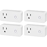 BN-LINK WiFi Heavy Duty Smart Plug Outlet, No Hub Required with Energy Monitoring and Timer Function, White, Compatible with