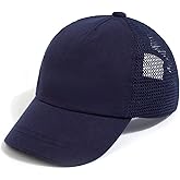Baby Baseball Cap with Mesh Toddler Baseball Hat Infant Baseball Cap Baby Sun Summer Hat for Kids Navy Blue 0-12 Months
