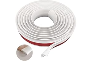 COUKIU 10 FT PVC Floor Transition Strip, Peel and Stick Molding Trim for Threshold Transitions with a Height Less Than 5 mm/0.2in, Carpet & Floor Edging Trim, Carpet to Tile Transition Strip(White)