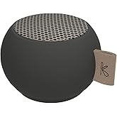 KREAFUNK aGO mini Portable Bluetooth Speaker, Water Resistant (IPX5), Up to 12 Hours of Wireless Play, Stereo Sound, Wireless Speaker for Indoor and Outdoor (Black)