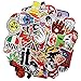 KONLOY Sticker Pack 100-Pcs Sticker Decals Vinyls for Laptop,Kids,Cars,Motorcycle,Bicycle,Skateboard Luggage,Bumper Stickers Hippie Decals bomb Waterproof (100Pcs)