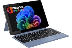 2-in-1 Laptop/Tablet (2026), Windows 11 PC with Detachable Keyboard, 1-Year Office 365, 10.1" FHD IPS Touchscreen, 8GB RAM 25