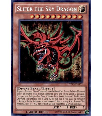 card display case with lights Amazon.com: YU-GI-OH! - Slifer The Sky Dragon (YGLD-ENG01) - Yugi's  Legendary Decks - 1st Edition