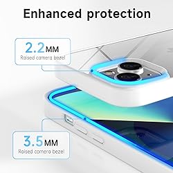 LoeoeL for iPhone 13 Case Clear, Transparent Hybrid