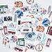 Vann92(TM) 46 Pieces/Pack Travelling Style Mini Decorative Stickers DIY Sealing Paste Stick Label School Supply Stationery Sticker