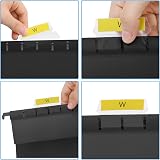 MerryNine Suspension Files 15Pcs A4 Polypropylene with Tabs Inserts Multi Color view 5