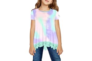 storeofbaby Girls Casual Tunic Tops Long Sleeve Loose Soft Blouse T-Shirt for 4-13 Years