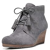 Dr. Scholl's Shoes Women's Dakota Boot, Dark Grey Microfiber Suede, 9.5 M US