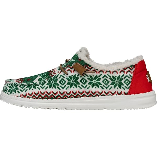 Hey Dude Wally Ugly‎ Christmas Sweater Lined Mule Slip On Shoes Men\'s Size 9 Hey Dude Wally Mens 9 Navy Winter Ugly Sweater Christmas  main image 2