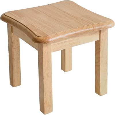 Aibiju Kids Step Stool, Solid Wood, Portable Heavy Duty for Adults