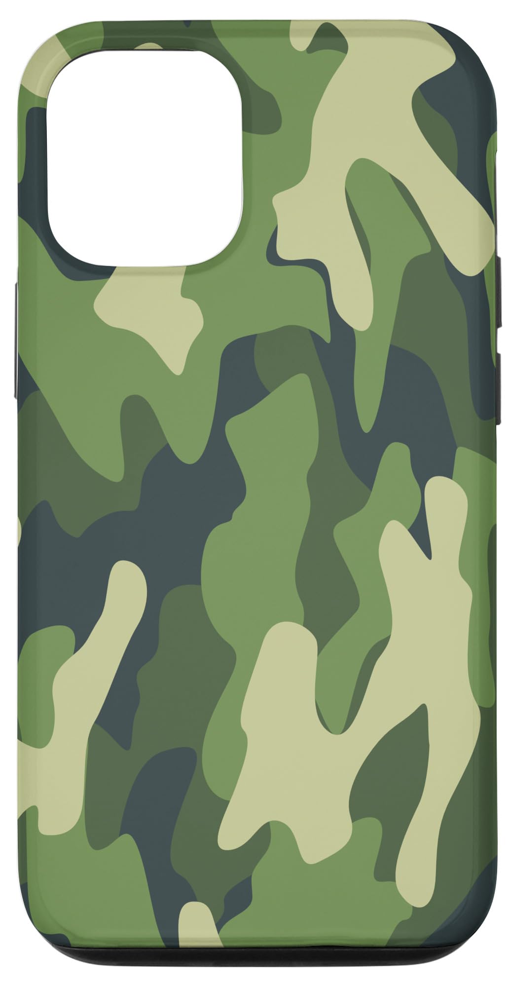 iPhone 15 Pro Green Camo Vintage Forest Hunting Camouflage Case