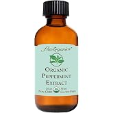 Flavorganics Organic Peppermint Extract, 2-Ounces Glass Bottles (Pack of 3)